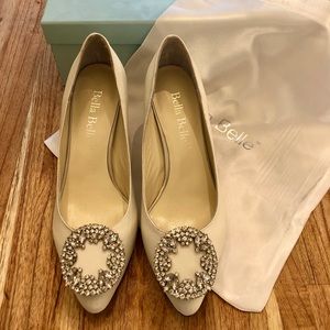 NEW Bella Belle Crystal Ivory Wedding Shoe 6.5